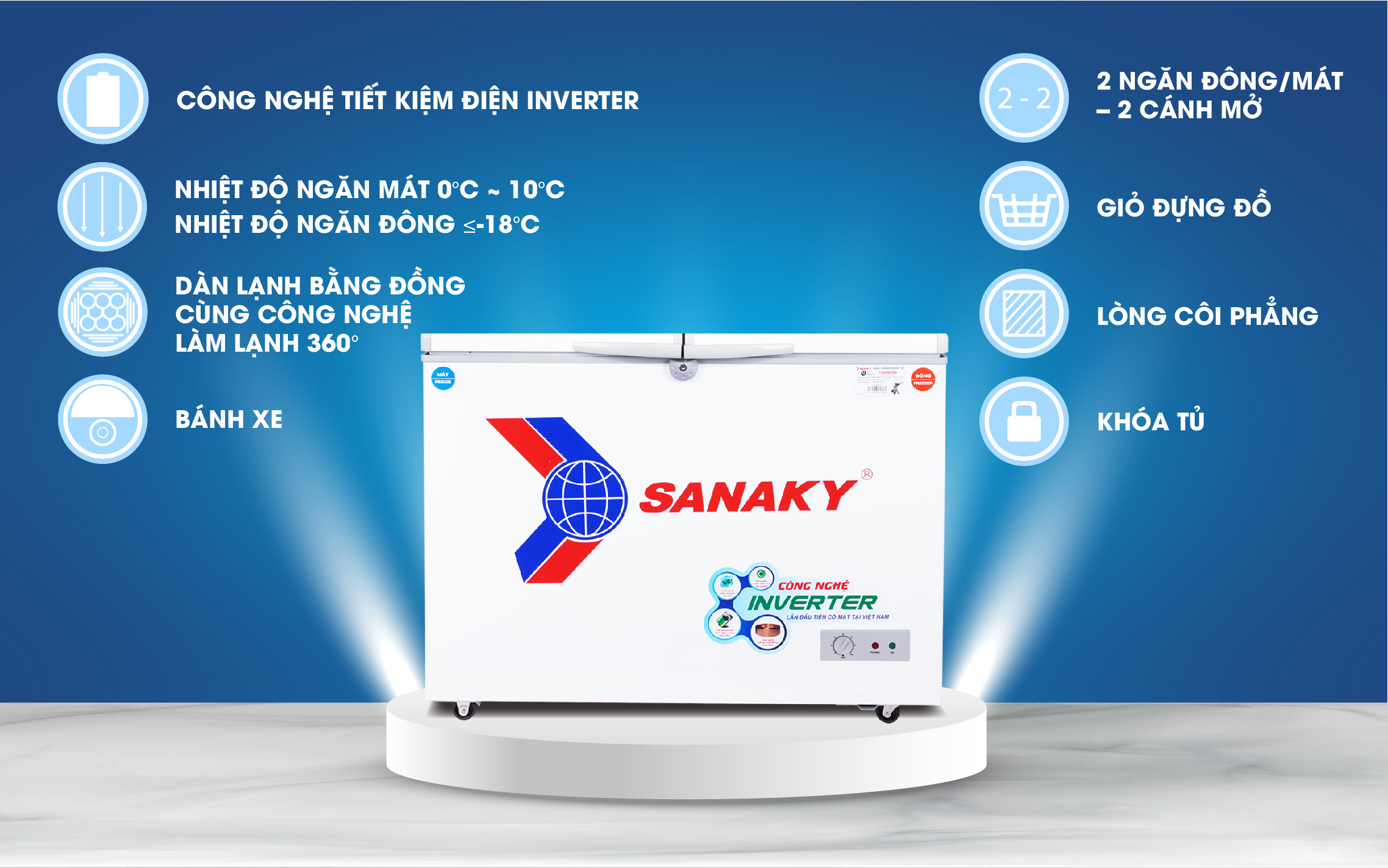 Tủ Đông Sanaky VH-2599W3