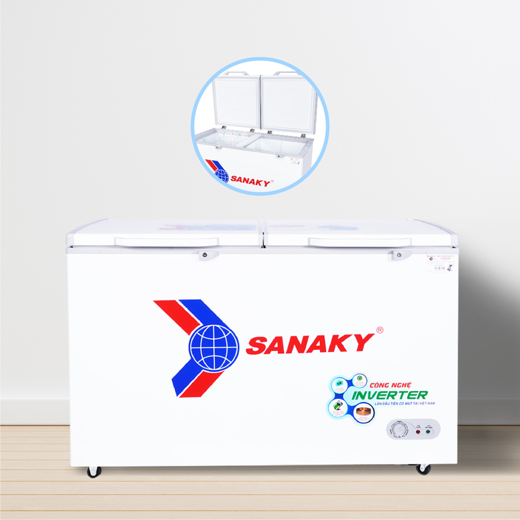 Tủ Đông Sanaky VH-5699HY3 410 lít, 1 ngăn đông, inverter