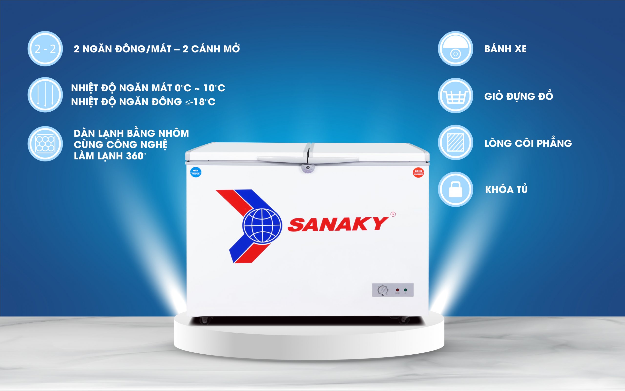 Tủ Đông Sanaky VH-285W2