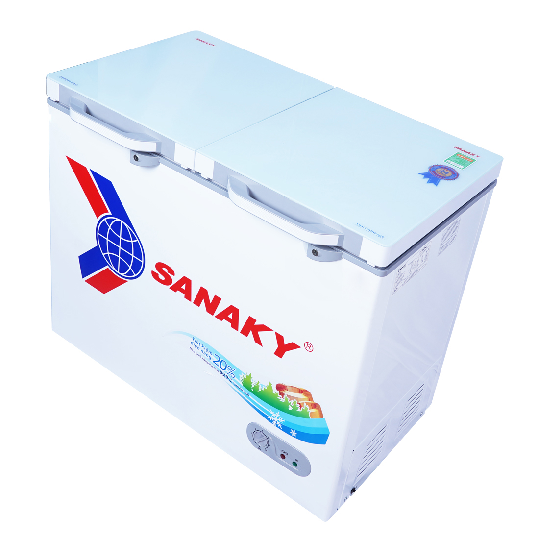 Tủ Đông mặt kính cường lực Sanaky VH-2599A2KD