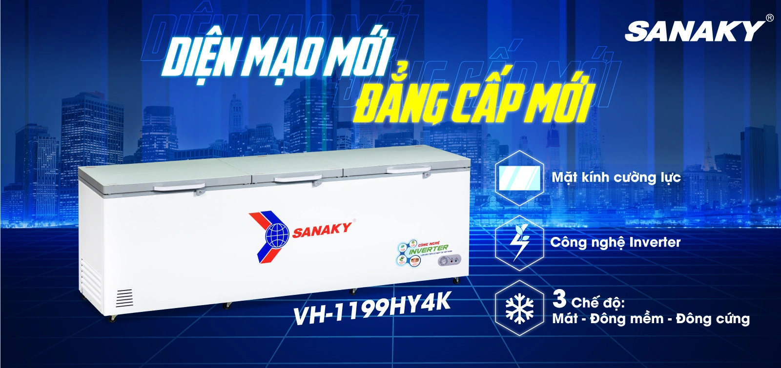 Tủ đông Sanaky VH-1199HY4K