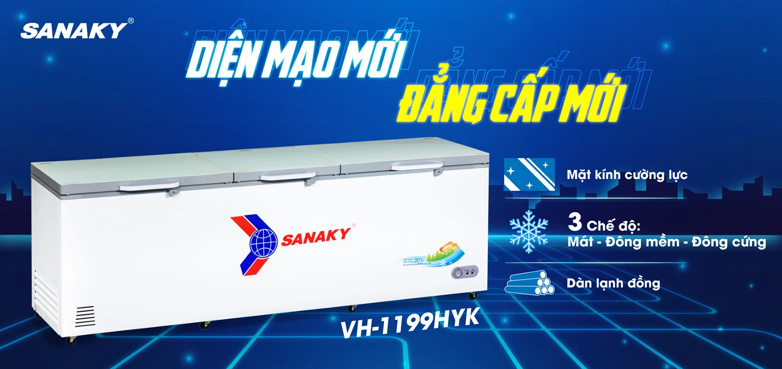 Tủ đông Sanaky VH-1199HYK