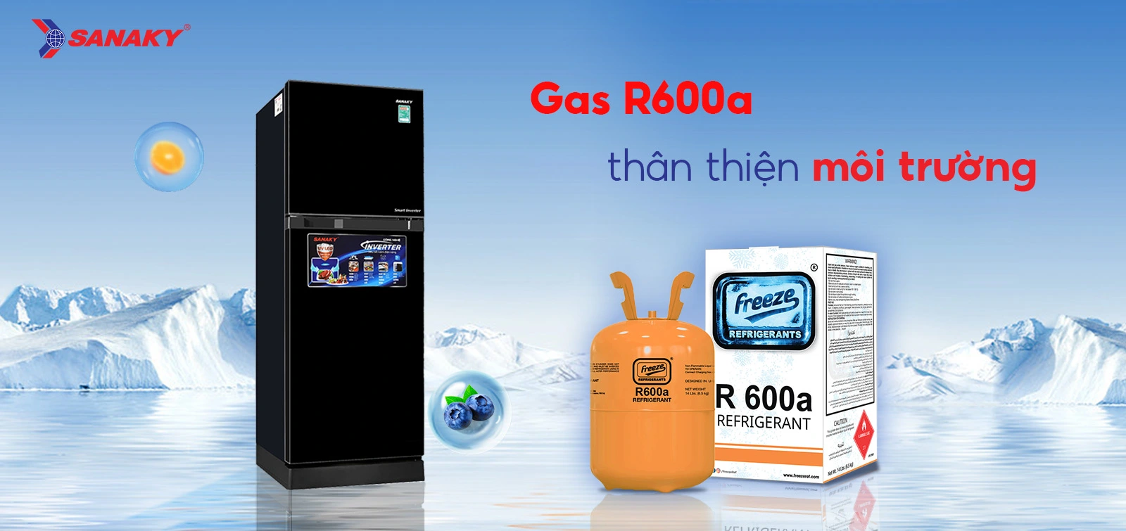 Gas R600a thân thiện môi trường
