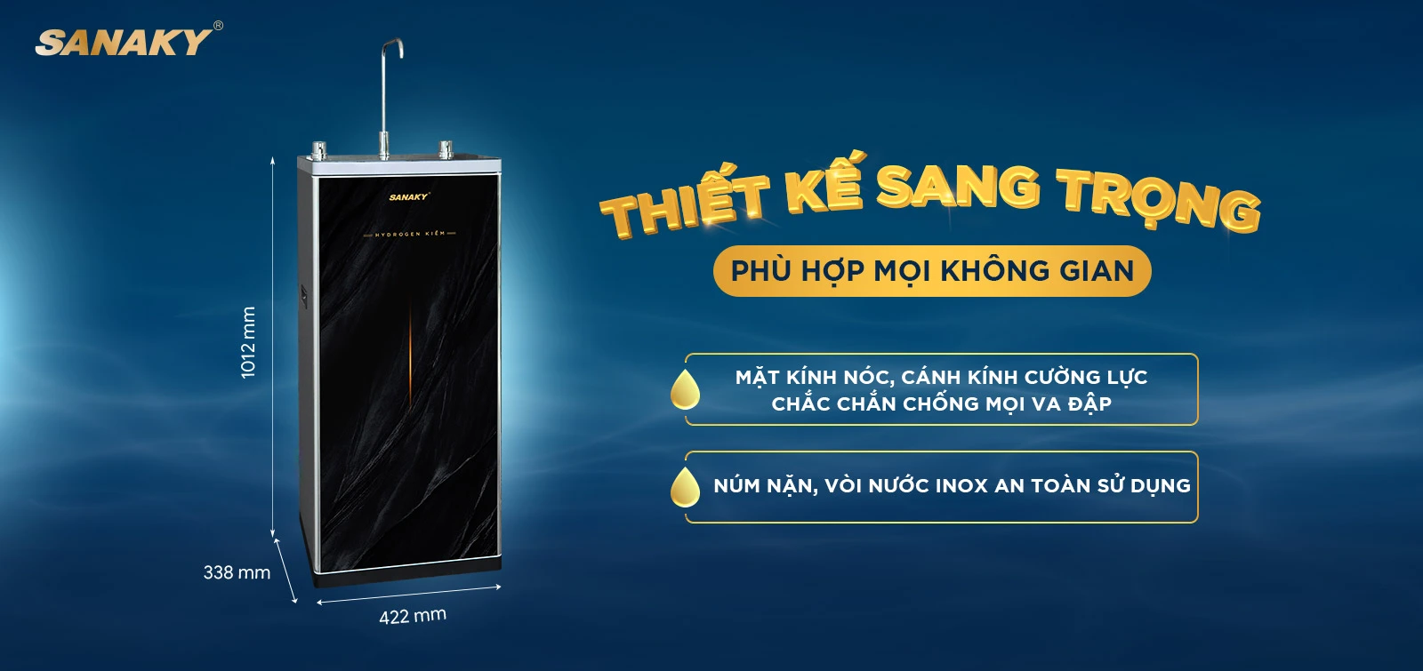 Thiết kế sang trọng phù hợp với mọi không gian