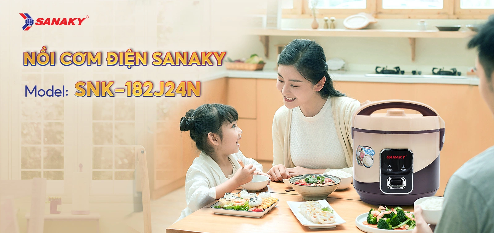 Nồi cơm điện Sanaky SNK-183J24N